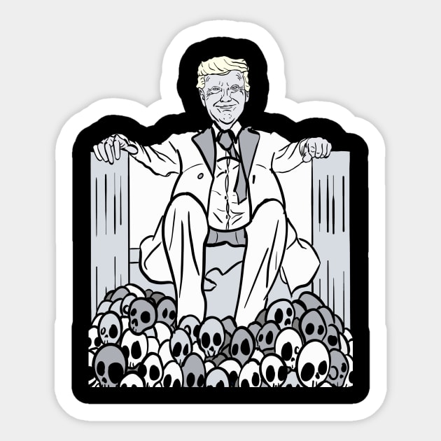 Trump Memorial Sticker by LarsBeelzebub